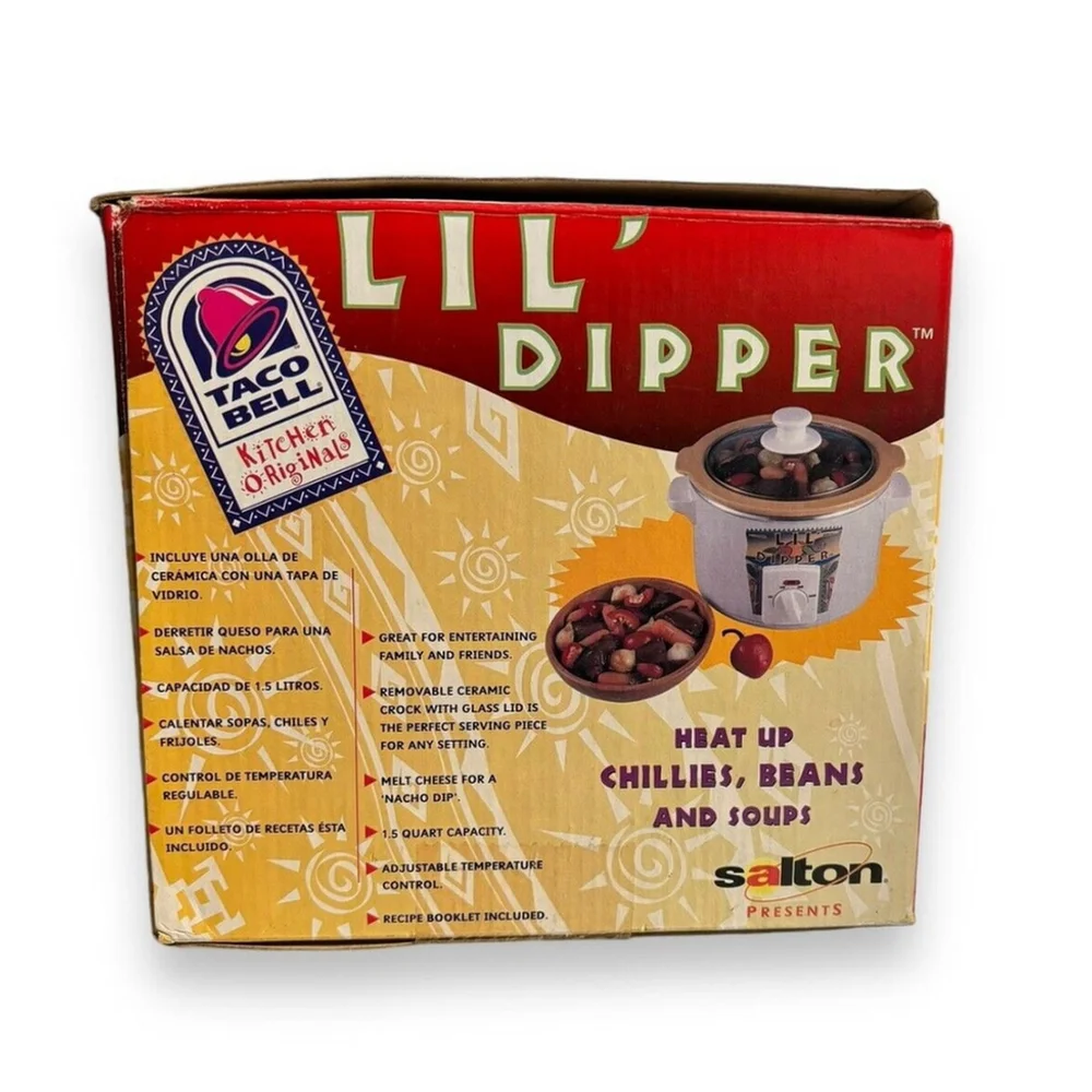 Vintage Brand New Lil Dipper Taco Bell Very Rare 1.5 Quart Crock Pot
